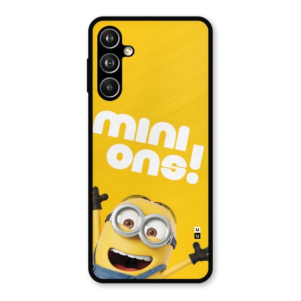 Happy Minion Metal Back Case for Galaxy F54