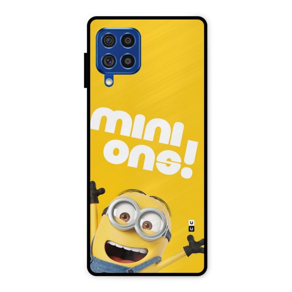 Happy Minion Metal Back Case for Galaxy F62