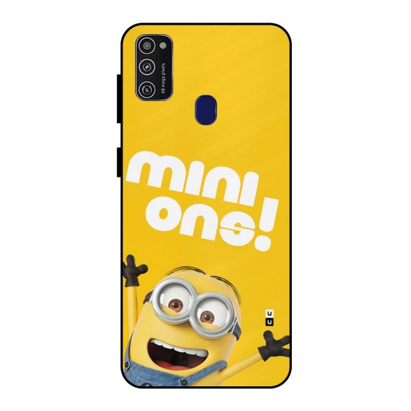 Happy Minion Metal Back Case for Galaxy M21