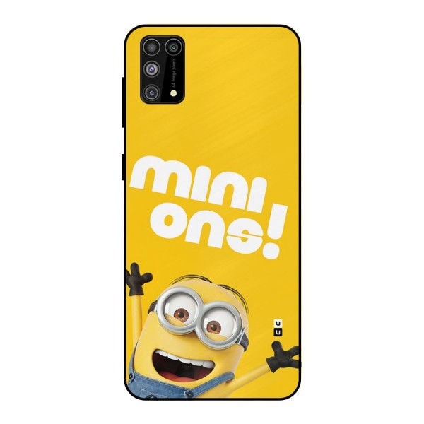 Happy Minion Metal Back Case for Galaxy M31