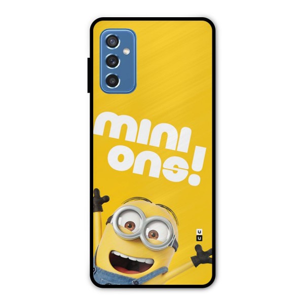 Happy Minion Metal Back Case for Galaxy M52 5G