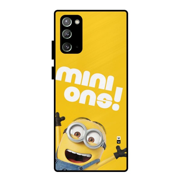 Happy Minion Metal Back Case for Galaxy Note 20