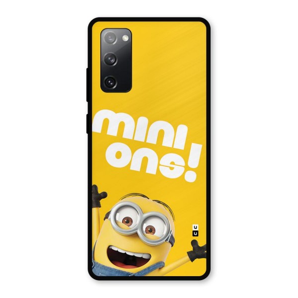 Happy Minion Metal Back Case for Galaxy S20 FE