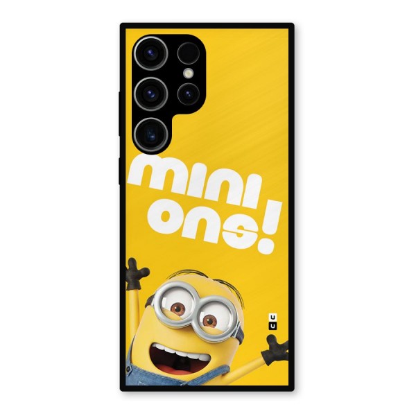 Happy Minion Metal Back Case for Galaxy S23 Ultra