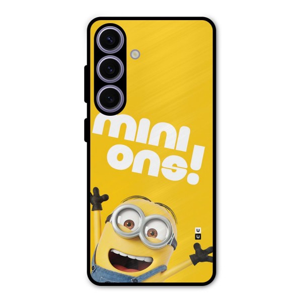 Happy Minion Metal Back Case for Galaxy S24