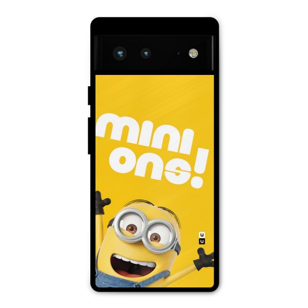 Happy Minion Metal Back Case for Google Pixel 6