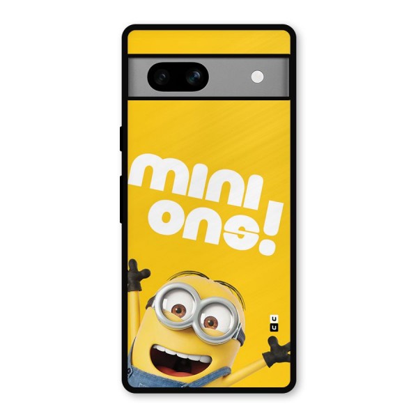 Happy Minion Metal Back Case for Google Pixel 7a