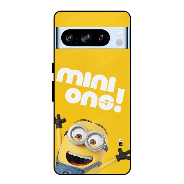 Happy Minion Metal Back Case for Google Pixel 8 Pro