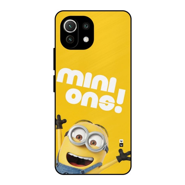 Happy Minion Metal Back Case for Mi 11 Lite