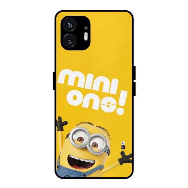 Happy Minion Metal Back Case for Nothing Phone 2