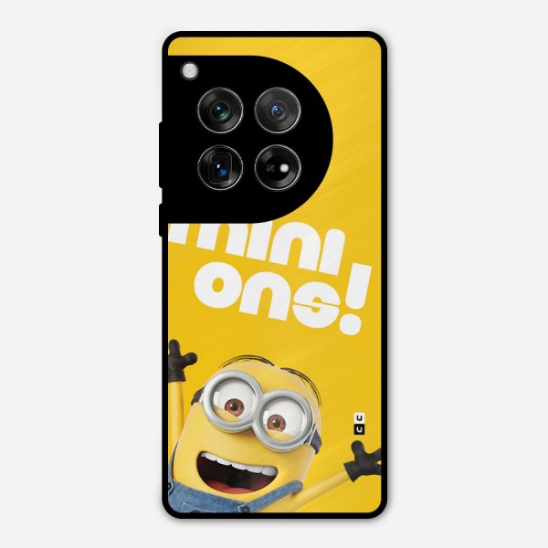 Happy Minion Metal Back Case for OnePlus 12