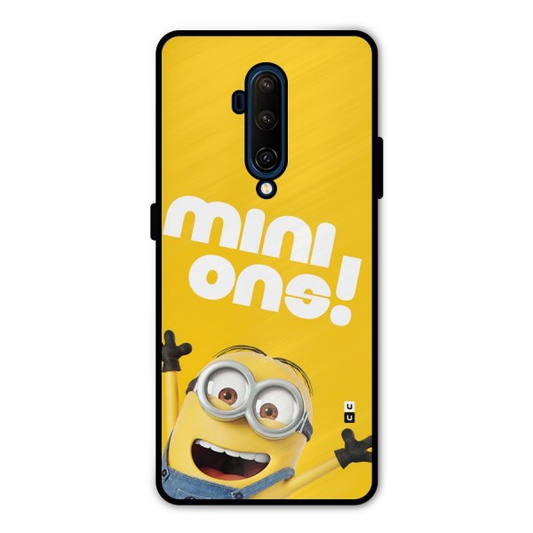 Happy Minion Metal Back Case for OnePlus 7T Pro