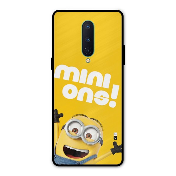 Happy Minion Metal Back Case for OnePlus 8