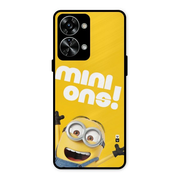 Happy Minion Metal Back Case for OnePlus Nord 2T