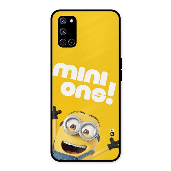 Happy Minion Metal Back Case for Oppo A52