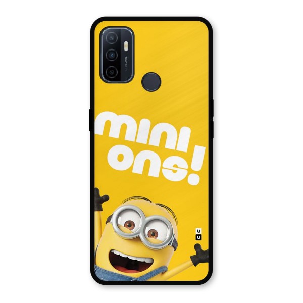 Happy Minion Metal Back Case for Oppo A53