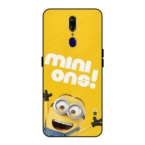 Happy Minion Metal Back Case for Oppo F11