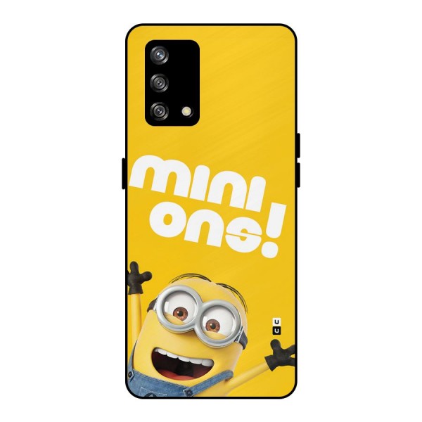 Happy Minion Metal Back Case for Oppo F19