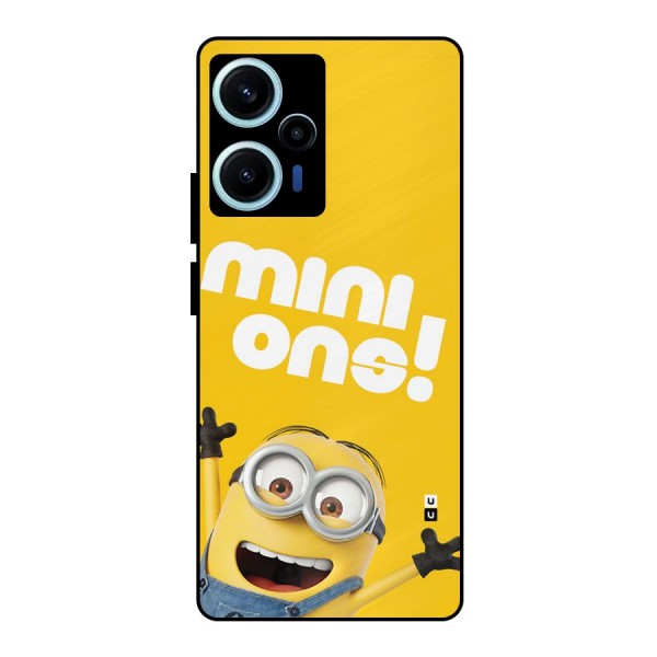 Happy Minion Metal Back Case for Poco F5