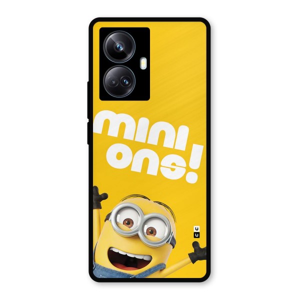 Happy Minion Metal Back Case for Realme 10 Pro Plus