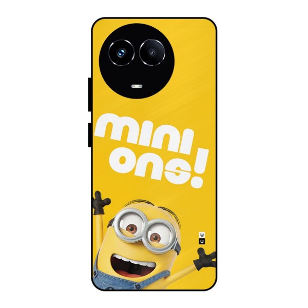 Happy Minion Metal Back Case for Realme 11 5G