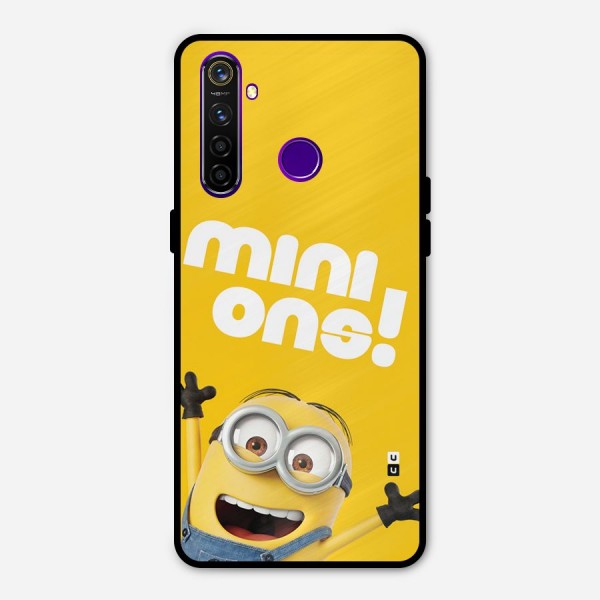 Happy Minion Metal Back Case for Realme 5 Pro