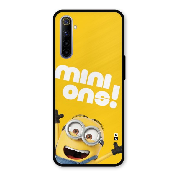 Happy Minion Metal Back Case for Realme 6