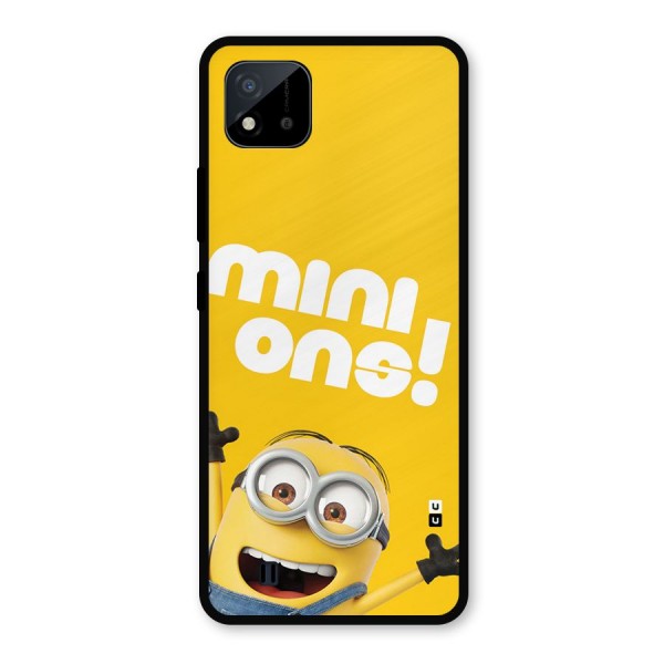 Happy Minion Metal Back Case for Realme C11 2021