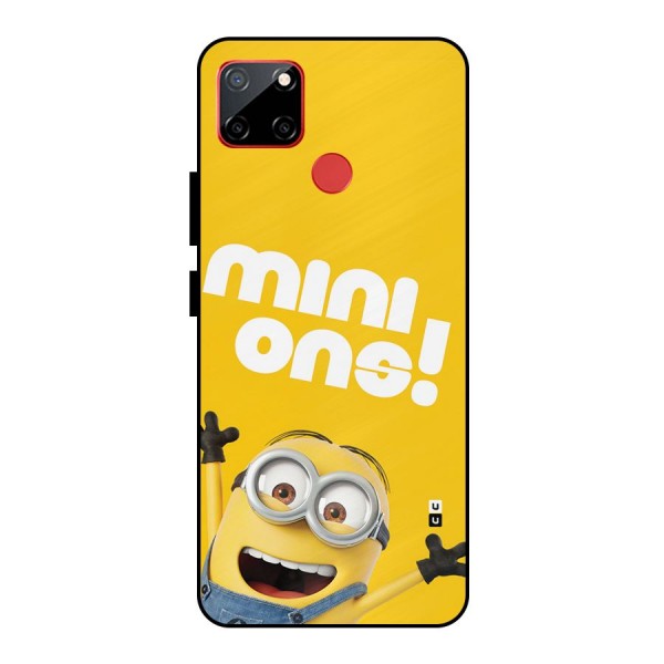 Happy Minion Metal Back Case for Realme C12