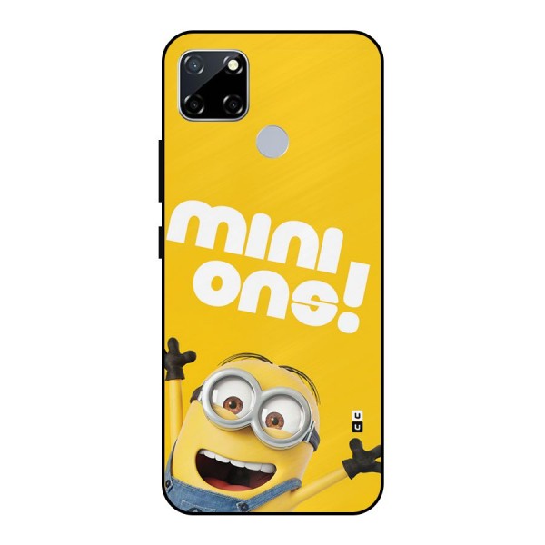 Happy Minion Metal Back Case for Realme Narzo 20