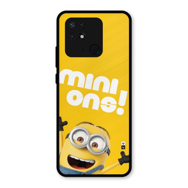 Happy Minion Metal Back Case for Redmi 10