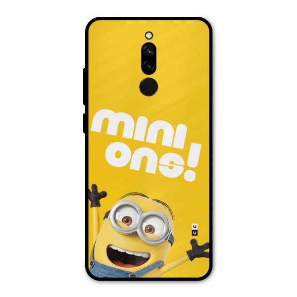 Happy Minion Metal Back Case for Redmi 8