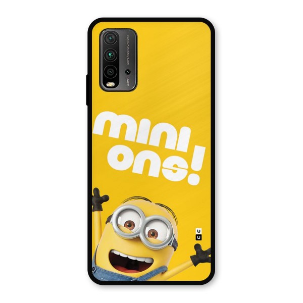 Happy Minion Metal Back Case for Redmi 9 Power