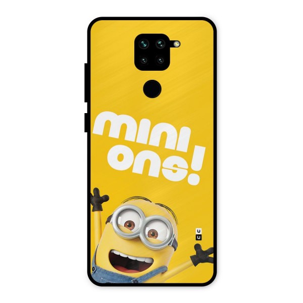 Happy Minion Metal Back Case for Redmi Note 9