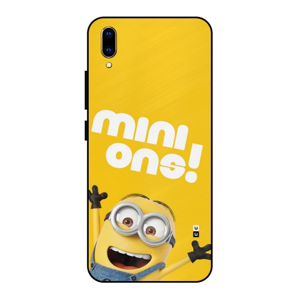 Happy Minion Metal Back Case for Vivo V11 Pro