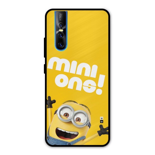 Happy Minion Metal Back Case for Vivo V15 Pro