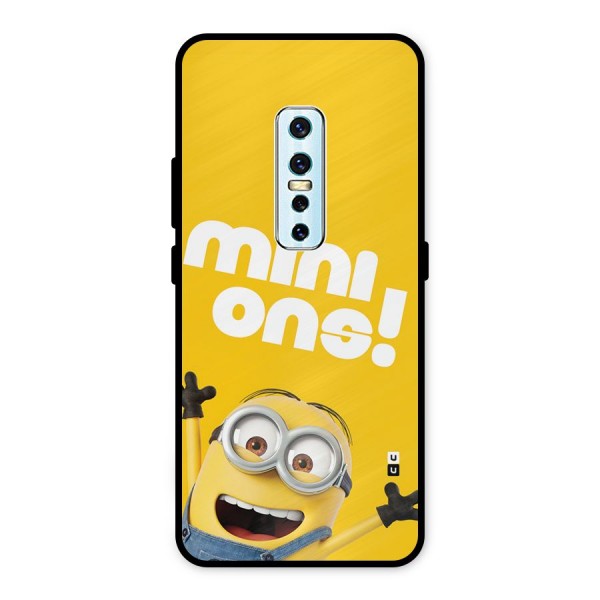 Happy Minion Metal Back Case for Vivo V17 Pro