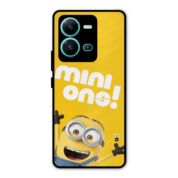 Happy Minion Metal Back Case for Vivo V25