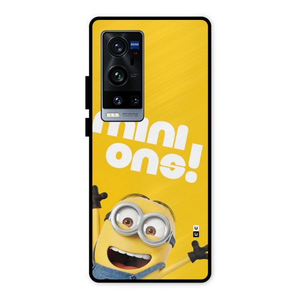 Happy Minion Metal Back Case for Vivo X60 Pro Plus