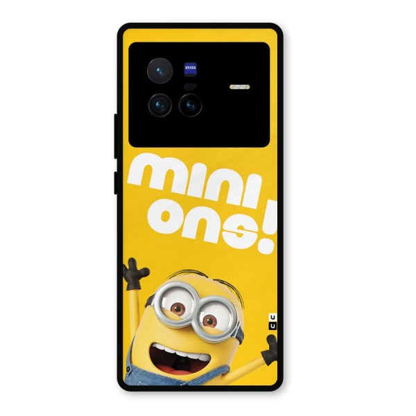 Happy Minion Metal Back Case for Vivo X80