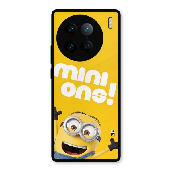 Happy Minion Metal Back Case for Vivo X90 Pro