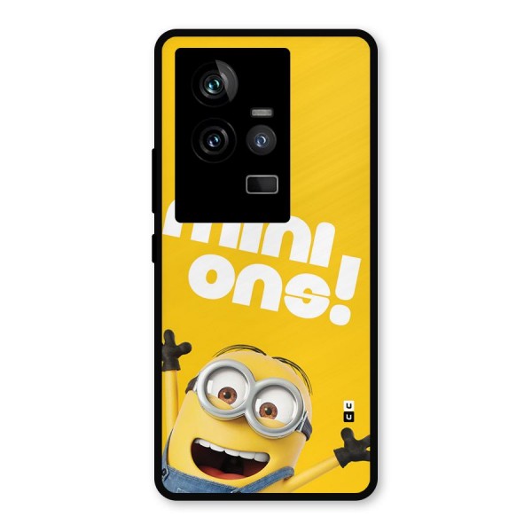 Happy Minion Metal Back Case for iQOO 11 5G