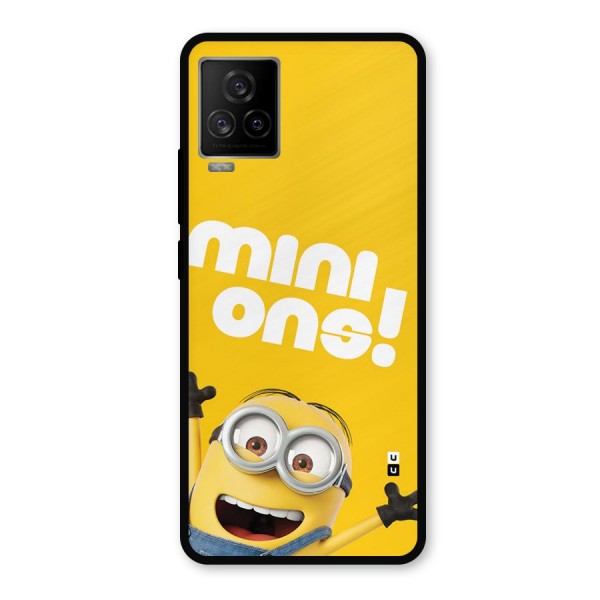 Happy Minion Metal Back Case for iQOO 7 Legend 5G