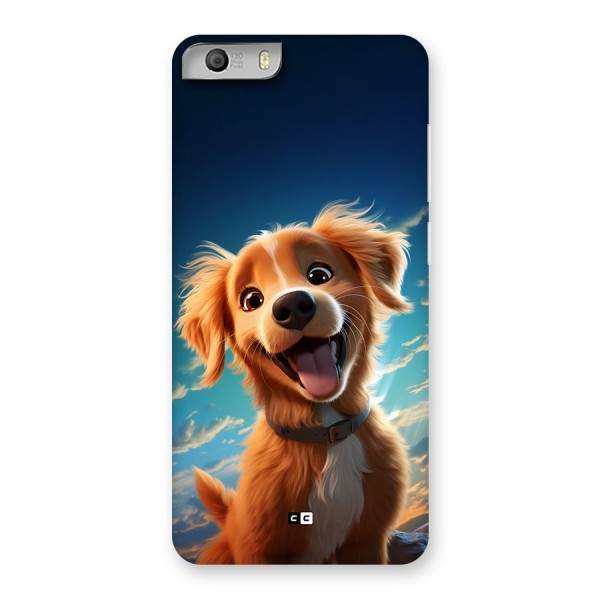 Happy Puppy Back Case for Canvas Knight 2