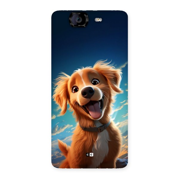 Happy Puppy Back Case for Canvas Knight A350