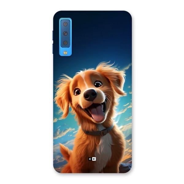 Happy Puppy Back Case for Galaxy A7 (2018)