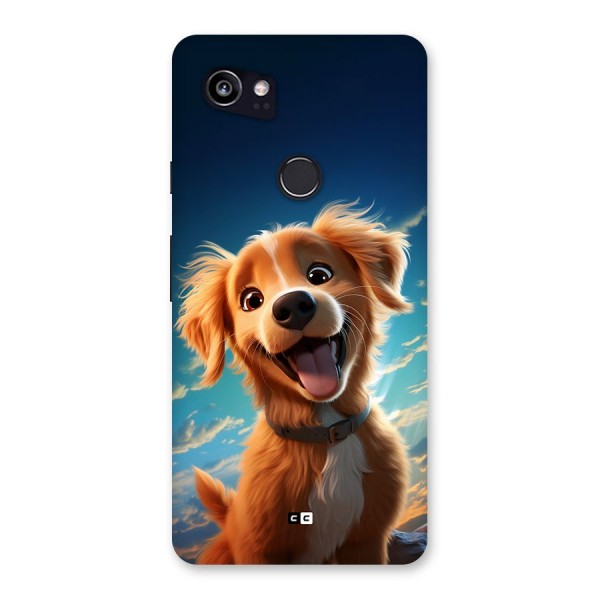 Happy Puppy Back Case for Google Pixel 2 XL