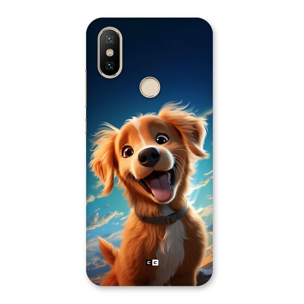 Happy Puppy Back Case for Mi A2