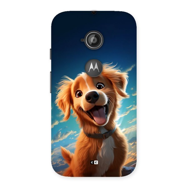 Happy Puppy Back Case for Moto E 2nd Gen