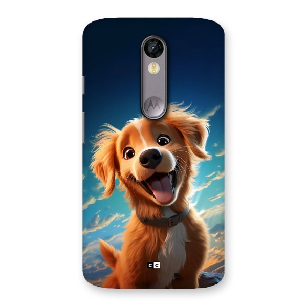 Happy Puppy Back Case for Moto X Force